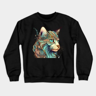 Happy Cat Boho - You're The Cat Meow Of My Heart Crewneck Sweatshirt